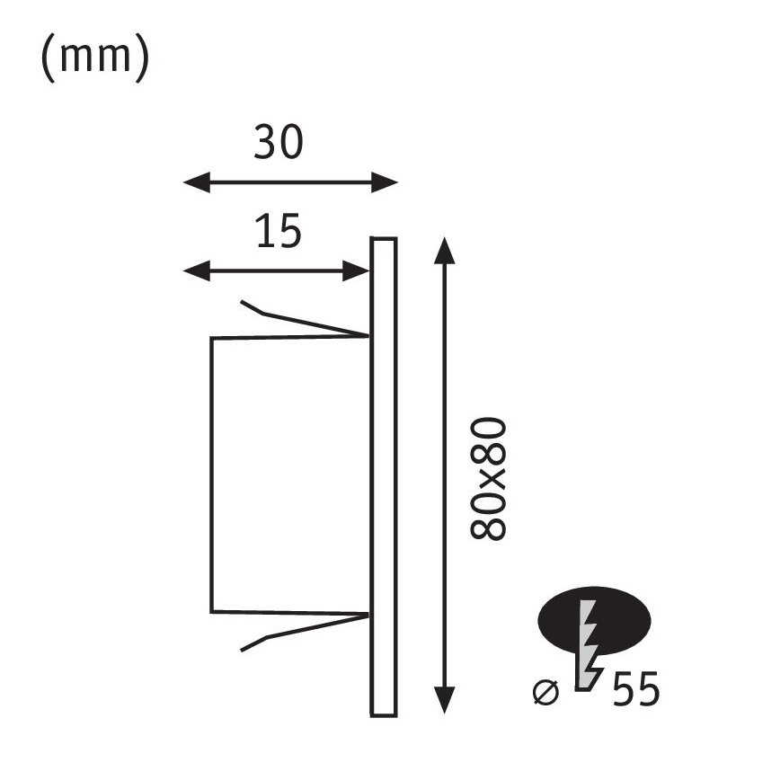 Paulmann 99495 - LED/1,2W Lumină pentru scări EDGE 230V