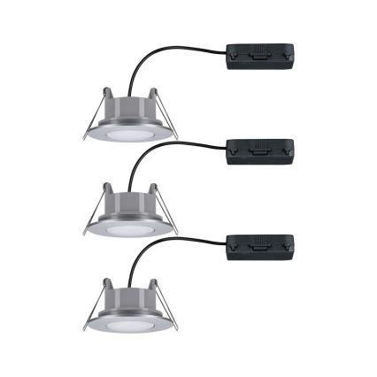 Paulmann 99933 - SET 3x LED/5,2W IP65 Lampă încastrabilă pentru baie, reglabilă, 230V