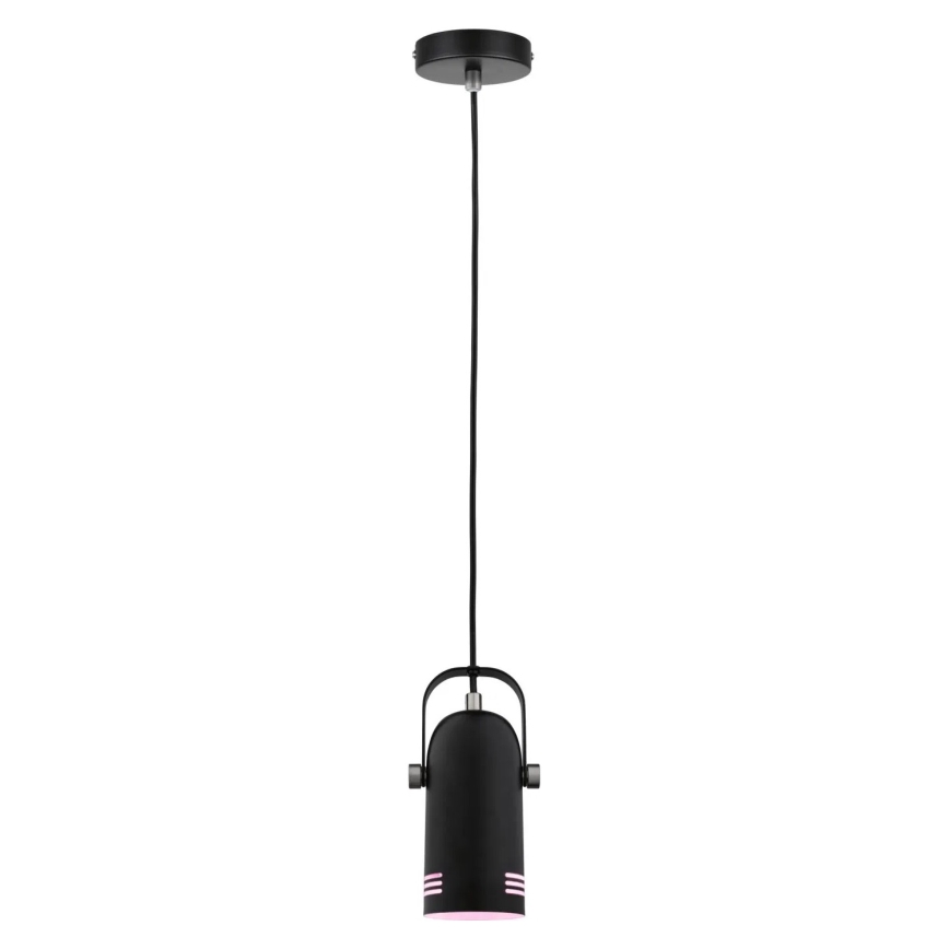 Paulmann LAVEA 79766 - Lustră suspendată pe cablu LED RGBW 1xE27/12W 230V, neagră