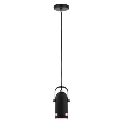Paulmann LAVEA 79766 - Lustră suspendată pe cablu LED RGBW 1xE27/9W 230V, neagră