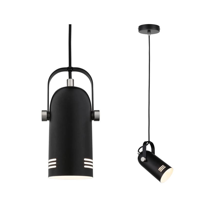 Paulmann LAVEA 79766 - Lustră suspendată pe cablu LED RGBW 1xE27/9W 230V, neagră