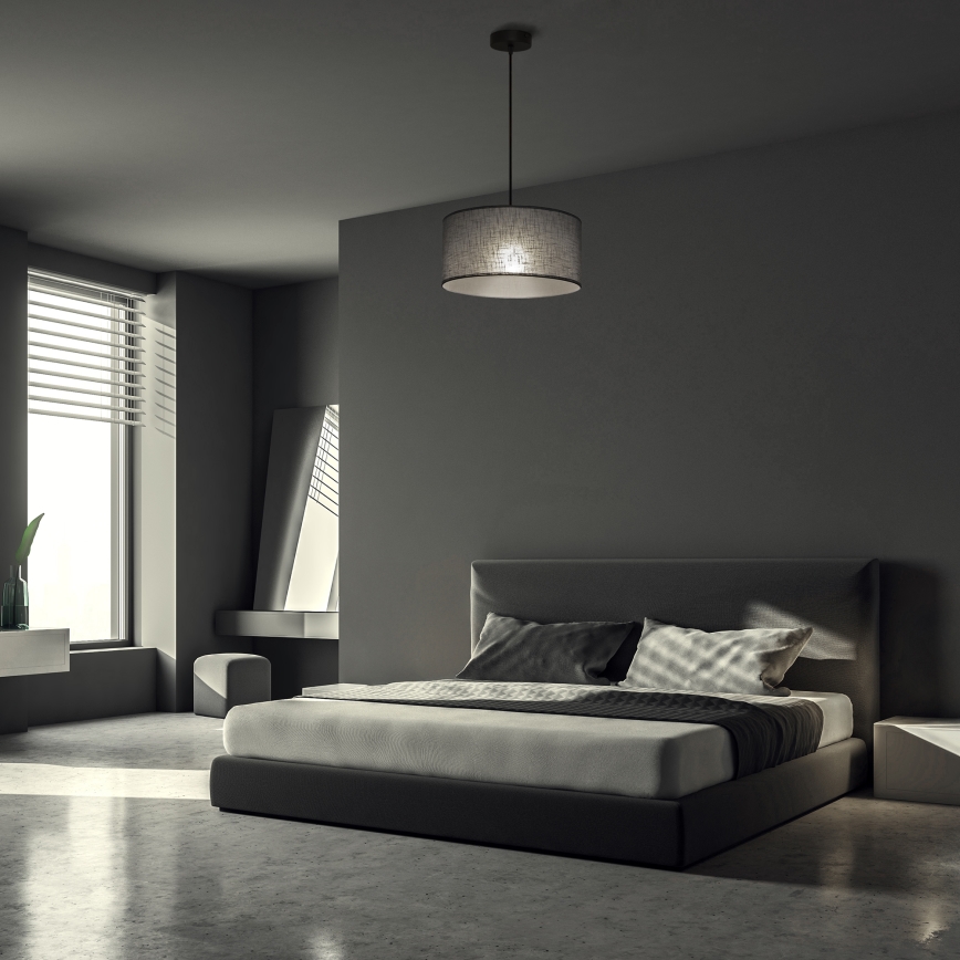 Pendul ALBA pe cablu, 1 x E27/15 W/230 V, Ø 40 cm, gri