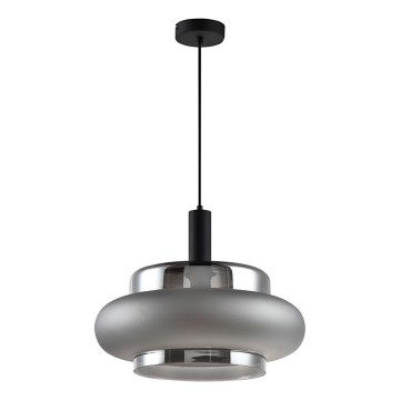Pendul BRIZI 1xE27/40W/230V gri/fumuriu