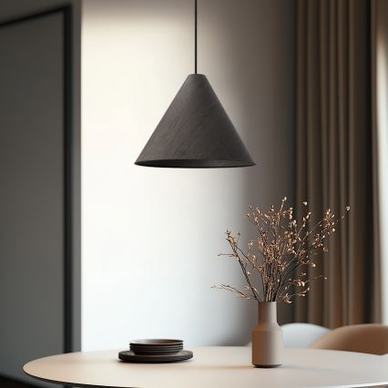 Pendul CONO pe cablu, 1x E27/40W/230V, furnir de abanos
