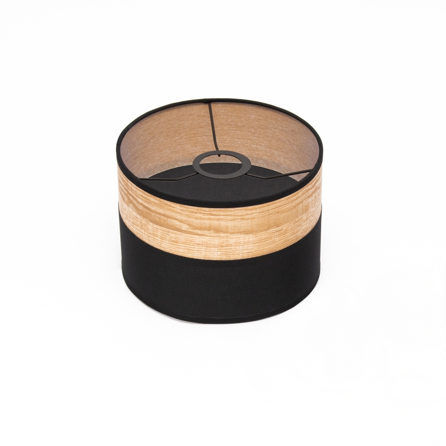 Pendul cu cablu ALBA 1xE27/15W/230V, Ø 20 cm, negru/maro