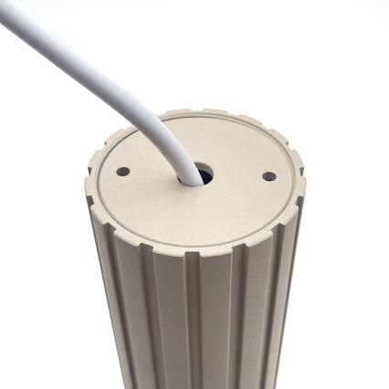 Pendul cu cablu CRISPINA 1xGU10/10W/230V, bej — Brilagi