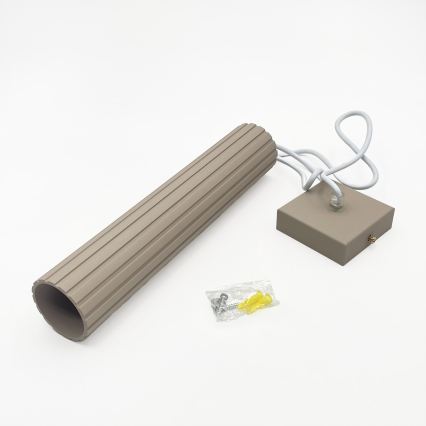 Pendul cu cablu CRISPINA 1xGU10/10W/230V, bej — Brilagi