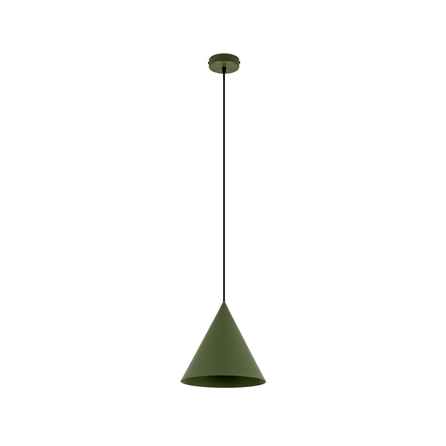 Pendul cu cablu ETNA II, 1xE27/15W/230V, Ø25 cm, verde