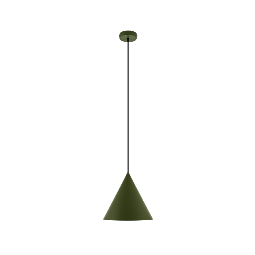 Pendul cu cablu ETNA II, 1xE27/15W/230V, Ø25 cm, verde
