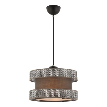 Pendul cu cablu HALO 1xE27/60W/230V maro/gri