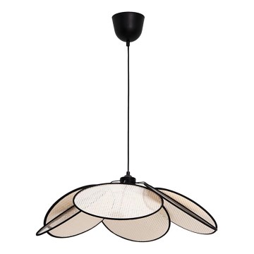 Pendul cu cablu MARGARET 1xE27/40W/230V negru/bej
