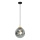 Pendul cu cablu OSCAR 1xE27/40W/230V negru fumuriu