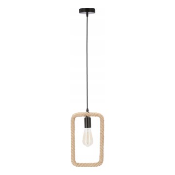 Pendul cu cablu OSTOR 1xE27/40W/230V bej/negru