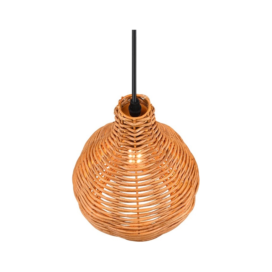 Pendul cu cablu SPROUT 1xE14/40W/230V maro/ratan