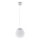 Pendul cu cablu UGO, 1xE27/15W/230V, Ø20 cm, alb/crom lucios