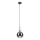 Pendul cu cablu VELLO 1xE27/15W/230V negru/bej fumuriu/negru