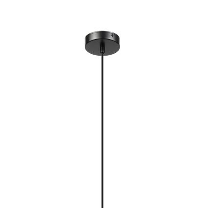 Pendul cu cablu VELLO 1xE27/15W/230V negru/bej fumuriu/negru