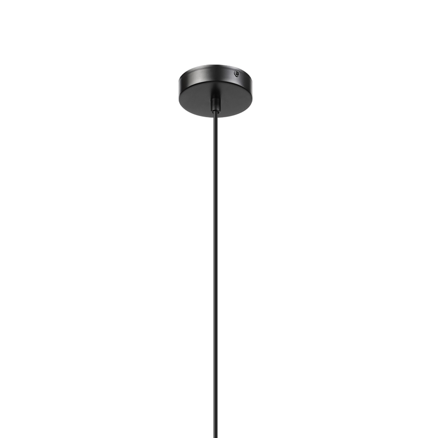Pendul cu cablu VELLO 1xE27/15W/230V negru/bej fumuriu/negru