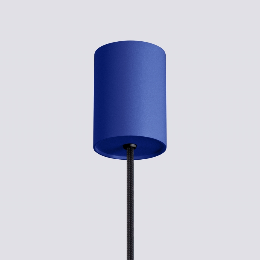 Lustră suspendată pe cablu ESTRIA, 1xE14/10W/230V, Ø 14 cm, albastră