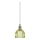 Pendul GOTA Markslöjd 109138, 1xE14/40W/230V, Ø 13 cm, verde fumuriu/alamă