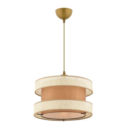 Pendul HALO, 1x E27/60W/230V, maro/crem