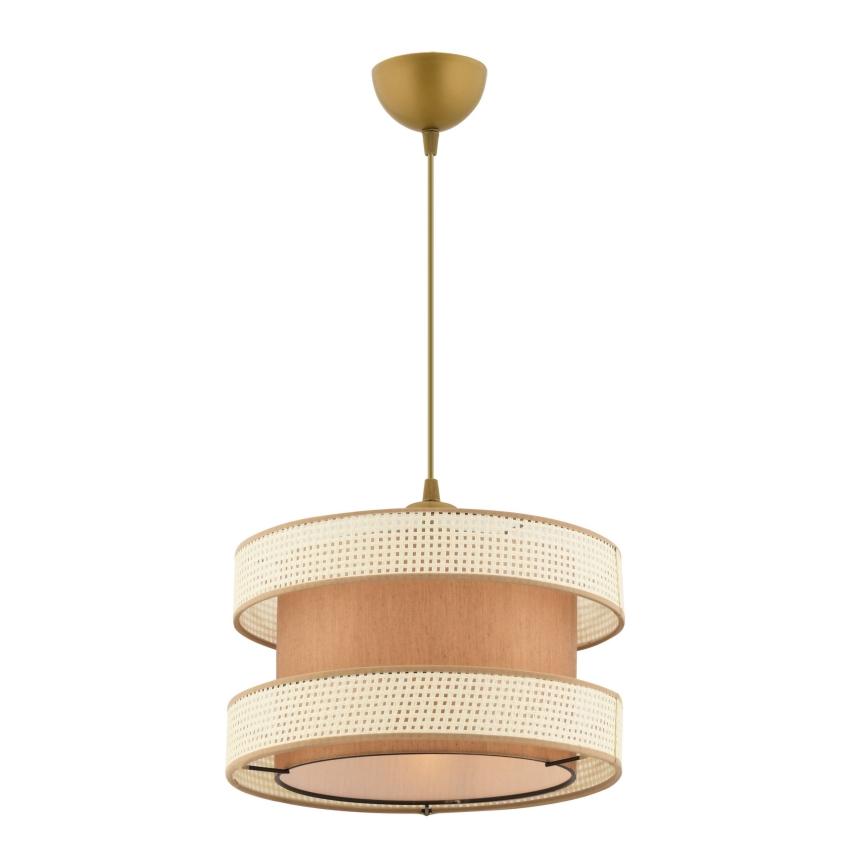 Pendul HALO, 1x E27/60W/230V, maro/crem