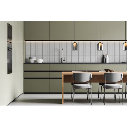 Pendul KLEA 1xG9/15W/230V negru fumuriu