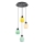 Pendul LED pe cablu CACTUS LED/12W/230V 3000K verde/galben/alb