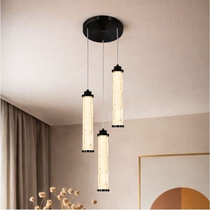 Pendul LED pe cablu CORTE LED/25W/230V negru