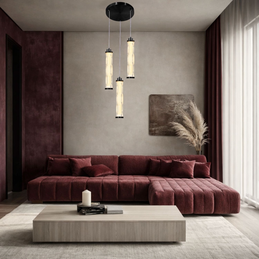 Pendul LED pe cablu CORTE LED/25W/230V negru