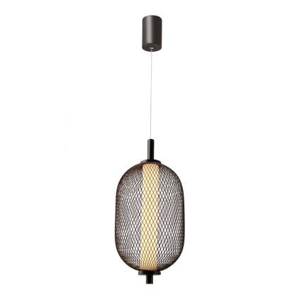 Pendul LED pe cablu PUMA LED/10W/230V diam. 15 cm negru