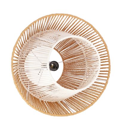 Pendul pe cablu AFRICA 1xE27/40W/230V Ø 40 cm maro/crem