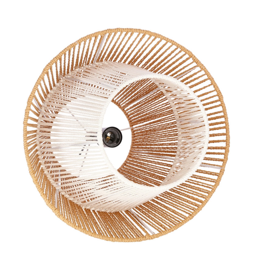 Pendul pe cablu AFRICA 1xE27/40W/230V Ø 40 cm maro/crem