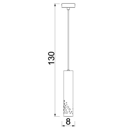 Pendul pe cablu ALTRO, 1x GU10/8W/230V, bej
