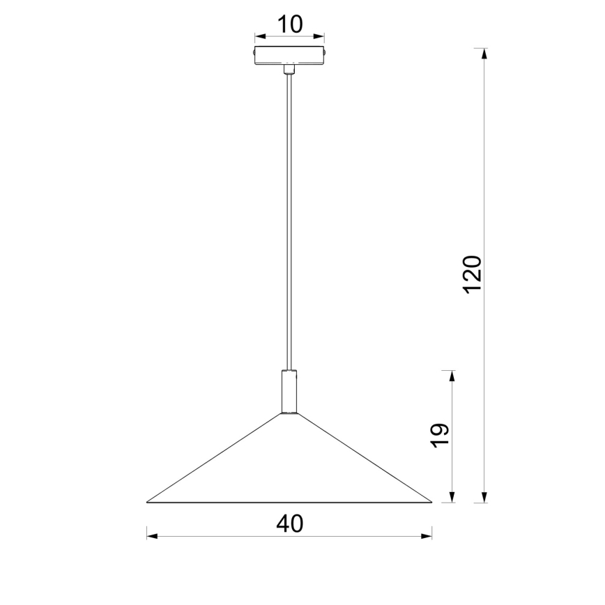 Pendul pe cablu ANEGA 1x soclu GX53/15W/230V, Ø 40 cm, bordo