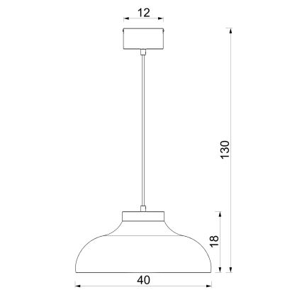 Pendul pe cablu BASCA 1xE27/15W/230V bej