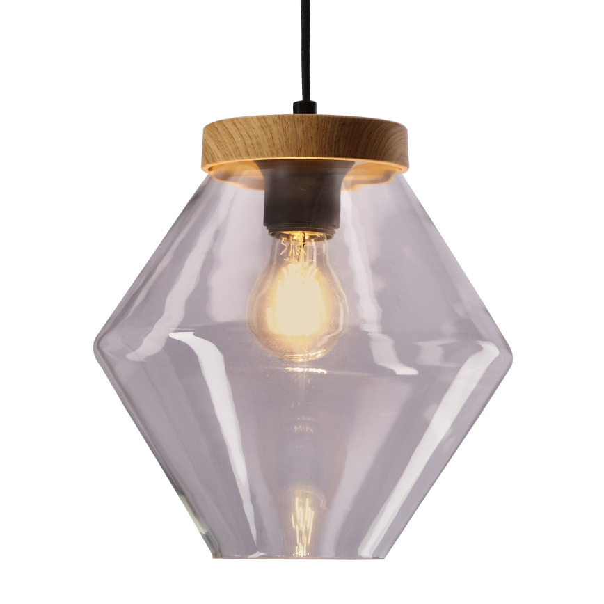 Pendul pe cablu BRELS 1xE27/40W/230V, transparent