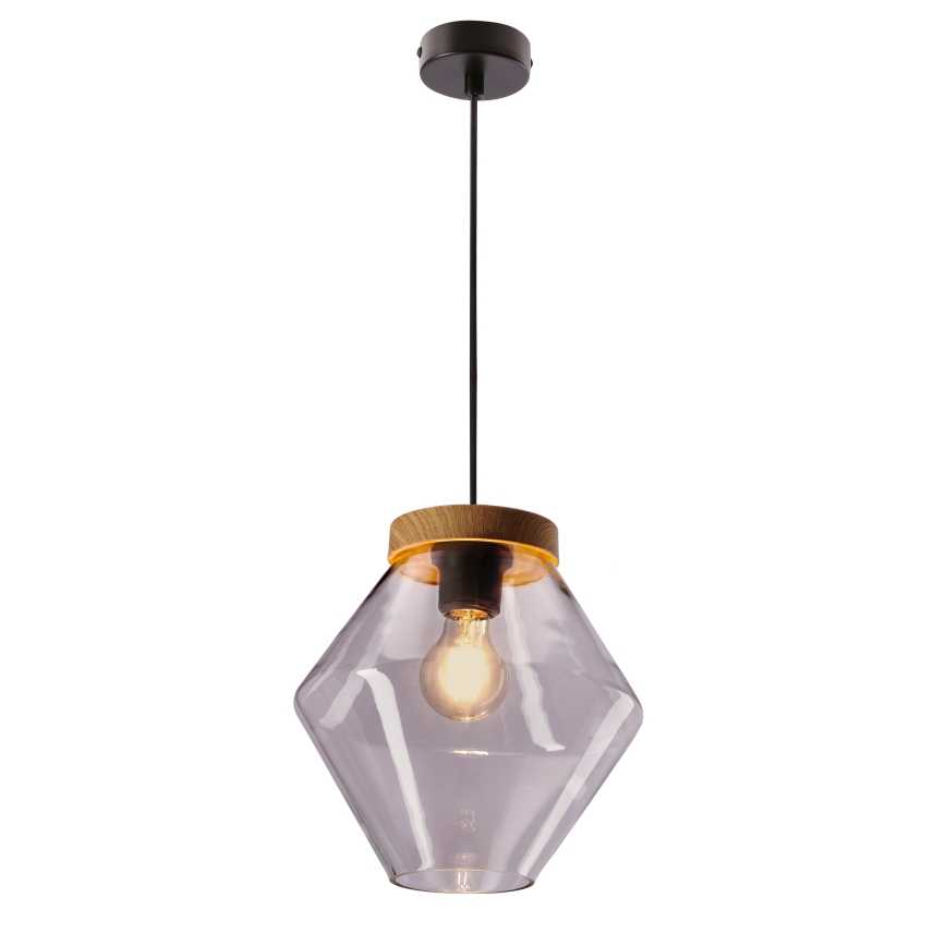 Pendul pe cablu BRELS 1xE27/40W/230V, transparent