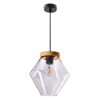 Pendul pe cablu BRELS 1xE27/40W/230V, transparent