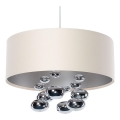 Pendul pe cablu BUBBLE, 1xE27/60W/230V, Ø 40 cm, bej