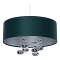 Pendul pe cablu BUBBLE 1xE27/60W/230V, Ø 40 cm, verde
