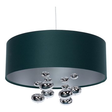 Pendul pe cablu BUBBLE 1xE27/60W/230V, Ø 40 cm, verde