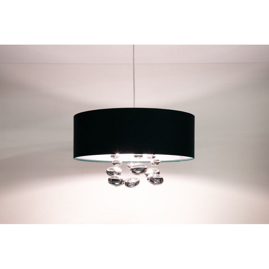 Pendul pe cablu BUBBLE 1xE27/60W/230V, Ø 40 cm, verde