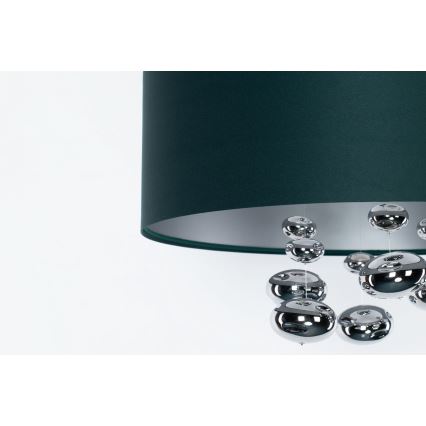 Pendul pe cablu BUBBLE 1xE27/60W/230V, Ø 40 cm, verde