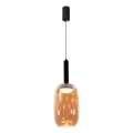 Pendul pe cablu BUENO 1xGX53/9W/230V Ø 15 cm maro fumuriu