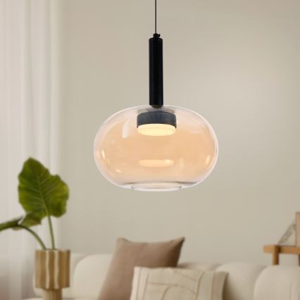 Pendul pe cablu BUENO 1xGX53/9W/230V Ø 25 cm, bej fumuriu
