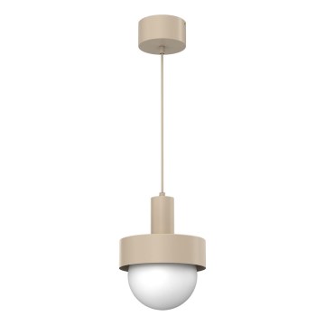 Pendul pe cablu CANAN 1xE27/15W/230V Ø 20 cm bej