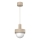 Pendul pe cablu CANAN 1xE27/15W/230V Ø 20 cm bej