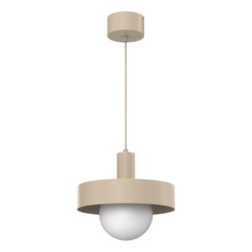 Pendul pe cablu CANAN, 1xE27/15W/230V, Ø 29 cm, bej
