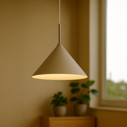 Pendul pe cablu CAPITAL 1xGX53/15W/230V, Ø 46 cm, bej